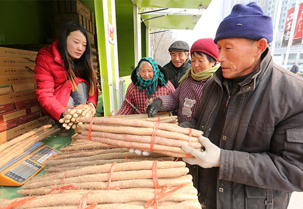 “山药姑娘”弃10万年薪种地  带领村民致富